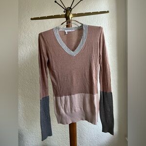 10 Crosby Derek Lam Colorblock V-Neck Sweater